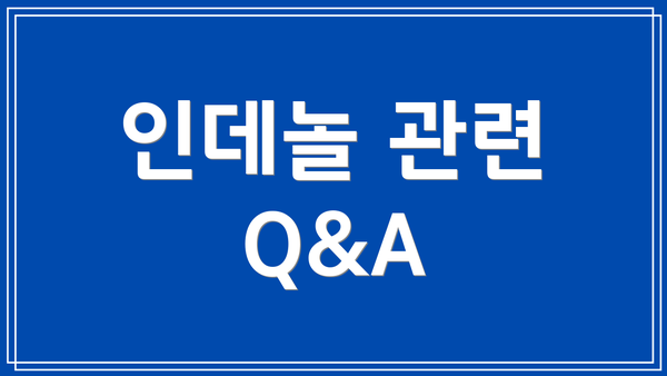 인데놀 관련 Q&A