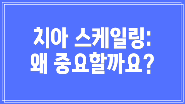 치아 스케일링: 왜 중요할까요?