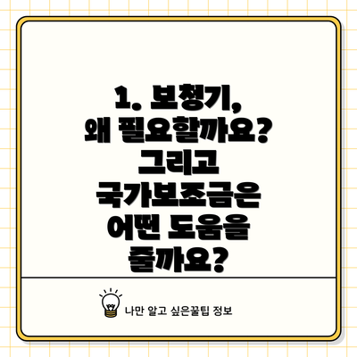 1. 보청기, 왜 필요할까요? 그리고 국가보조금은 어떤 도움을 줄까요?