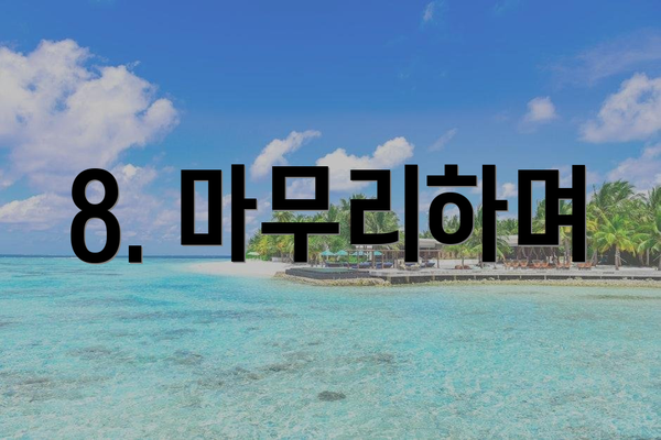 8. 마무리하며
