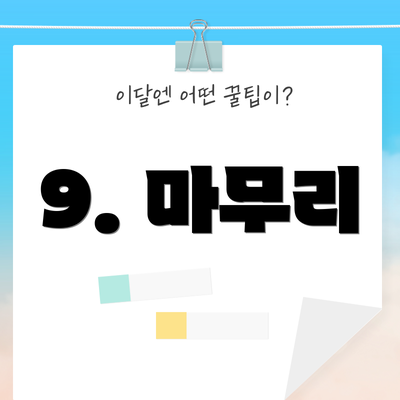 9. 마무리