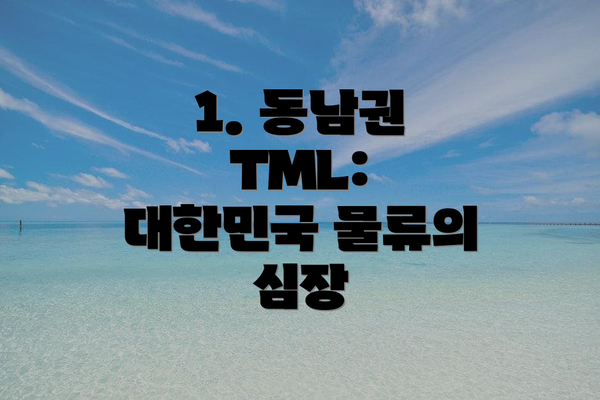 1. 동남권 TML: 대한민국 물류의 심장