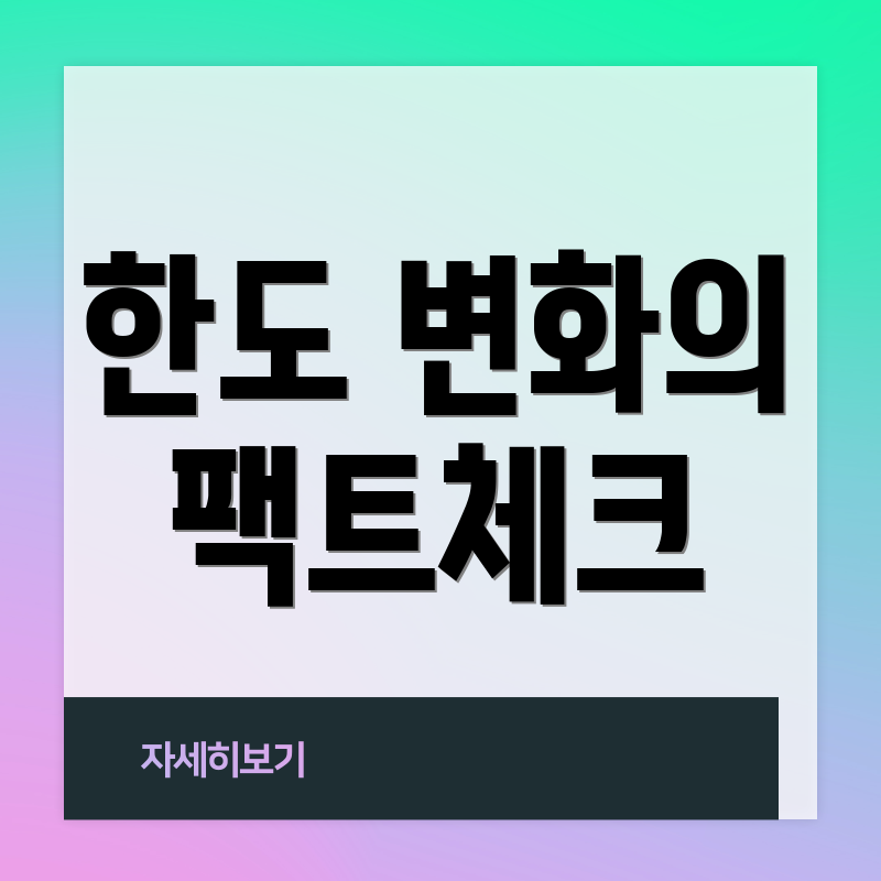한도 변화의 팩트체크