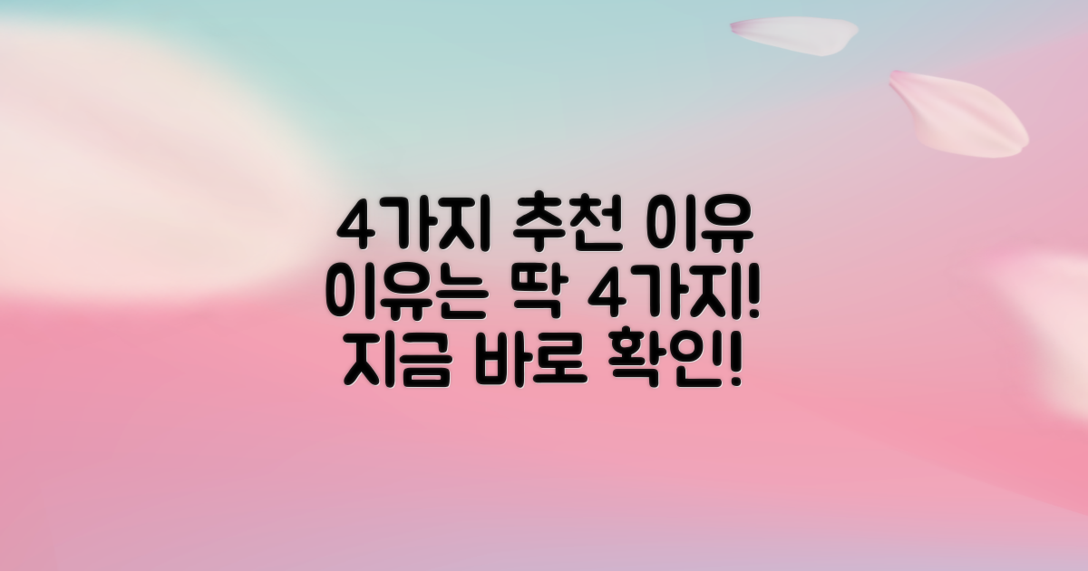 4가지 추천 이유
