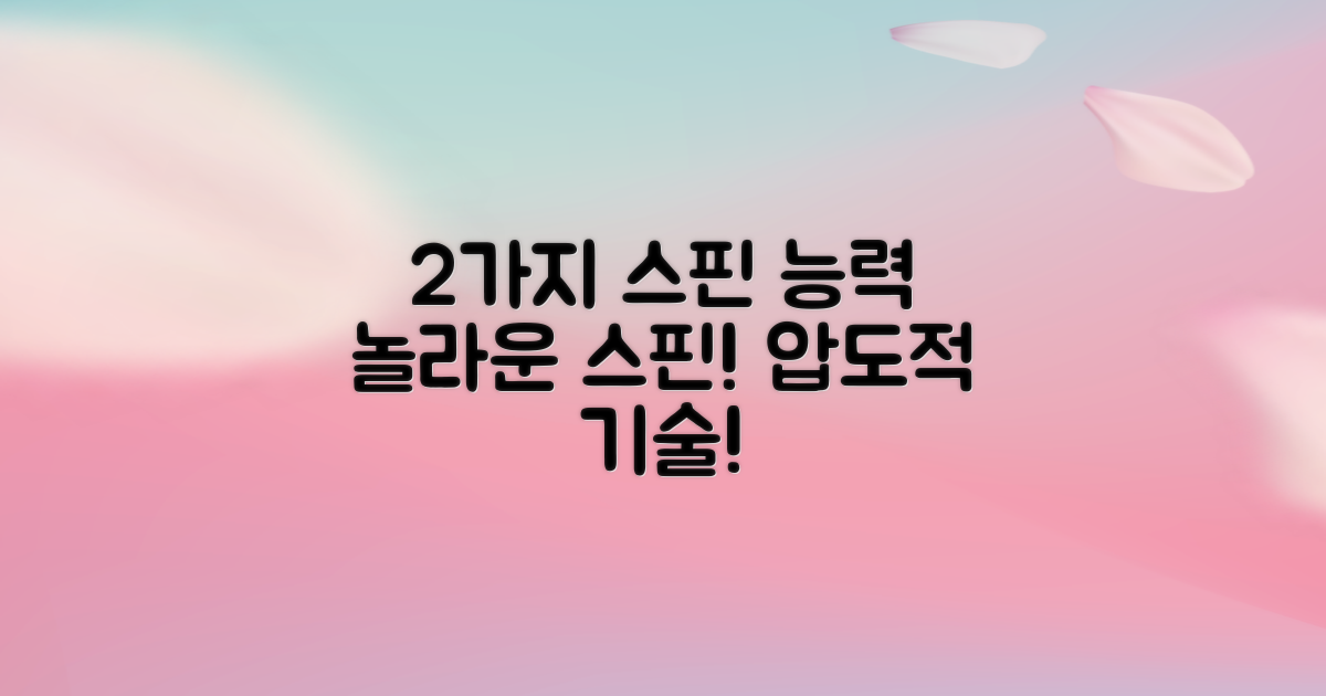2가지 스핀 능력