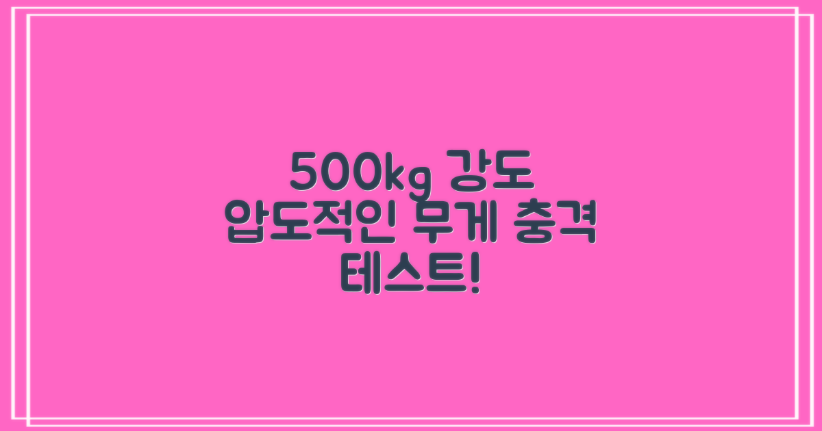 500kg 강도 테스트