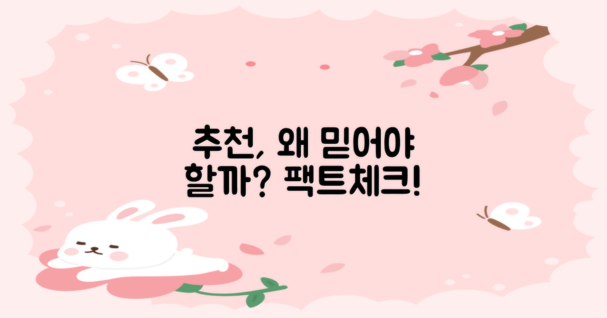 추천 제품, 왜 믿을 수 있을까?