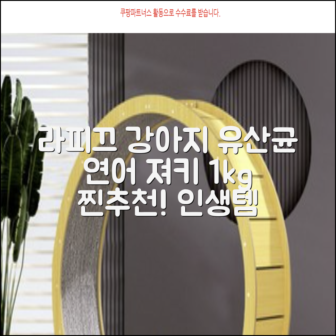 라피끄 강아지 유산균 품은 져키, 연어, 1kg, 1개 추천 리뷰